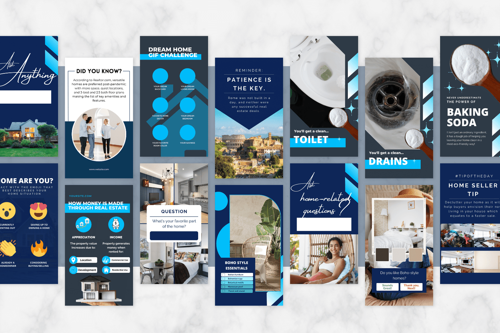 150 plantillas inmobiliarias profesionales para historias de Instagram - Image 3