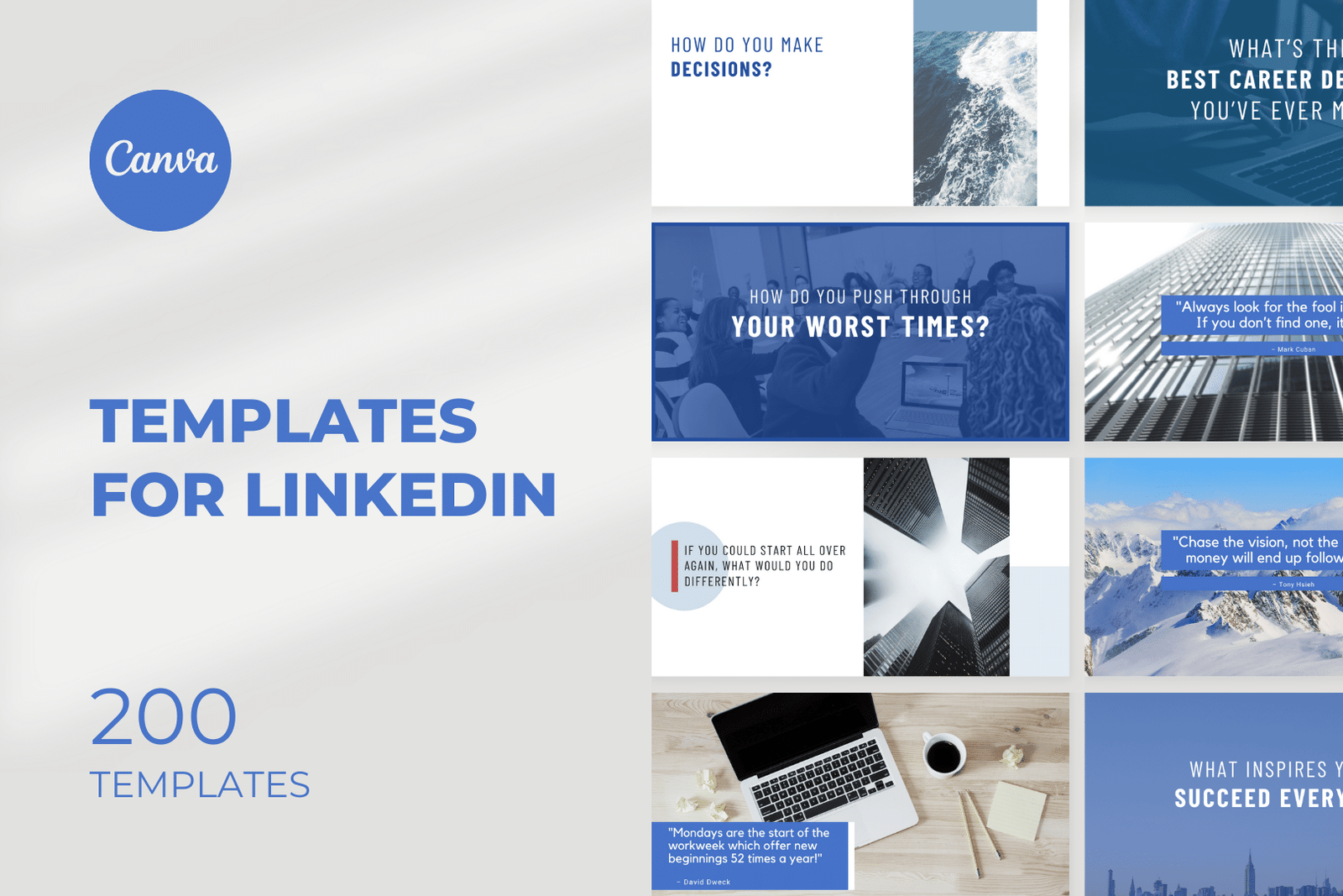 200 plantillas para LinkedIn