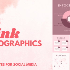 500 Pink Infographics for Social Media