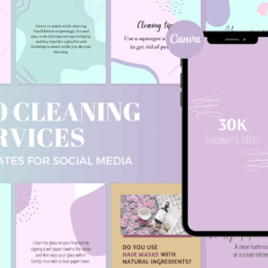 200 Cleaning Services Templates for Social Media