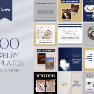 300 Jewelry Templates for Social Media