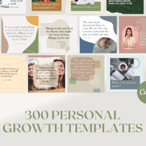 300 plantillas de crecimiento personal