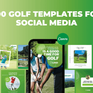 200 plantillas de golf para redes sociales