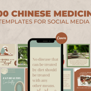 200 plantillas de medicina china para redes sociales