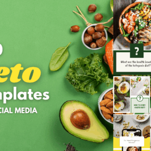 200 plantillas de dieta cetogénica para redes sociales
