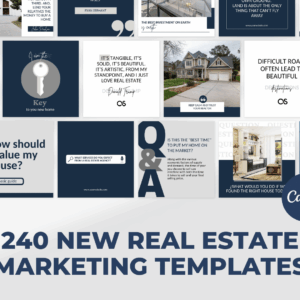 240 NEW Real Estate Templates for Social Media