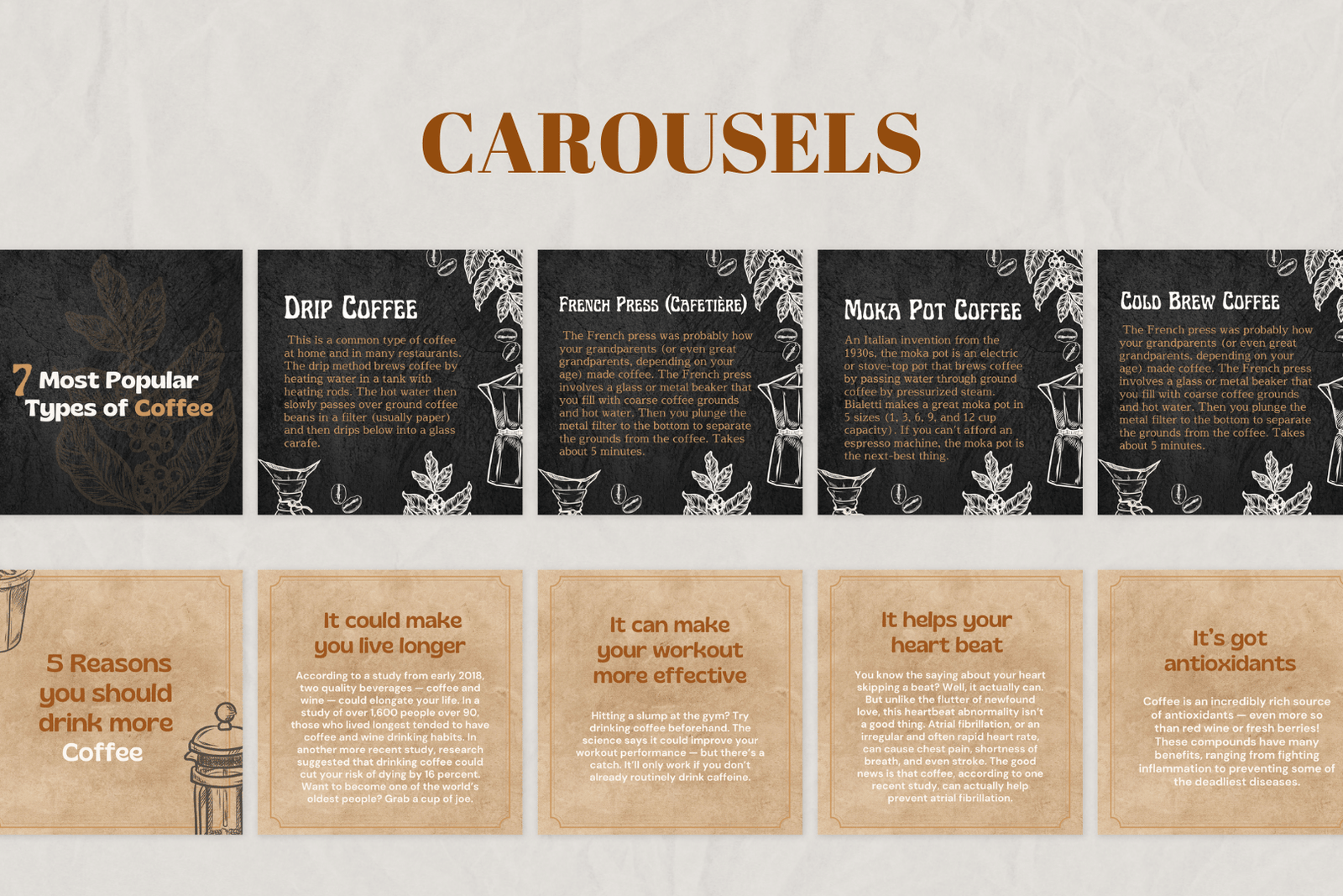 200 plantillas de café para redes sociales - Image 2