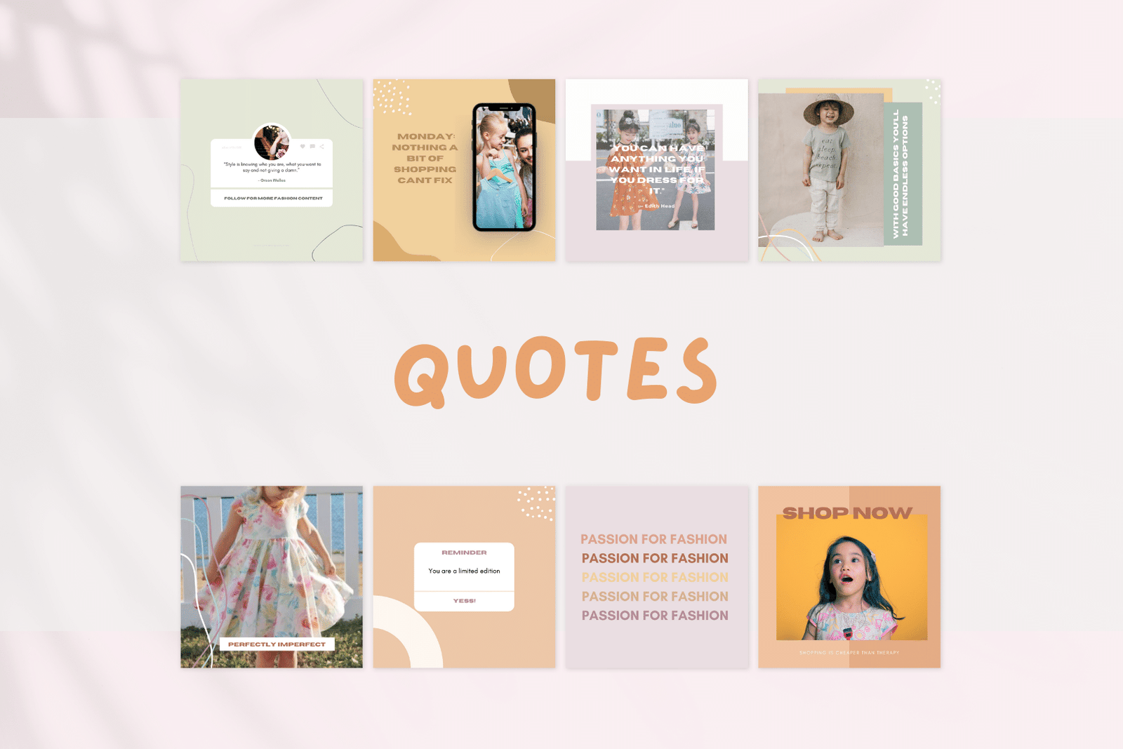 400 plantillas de moda infantil para redes sociales - Image 2