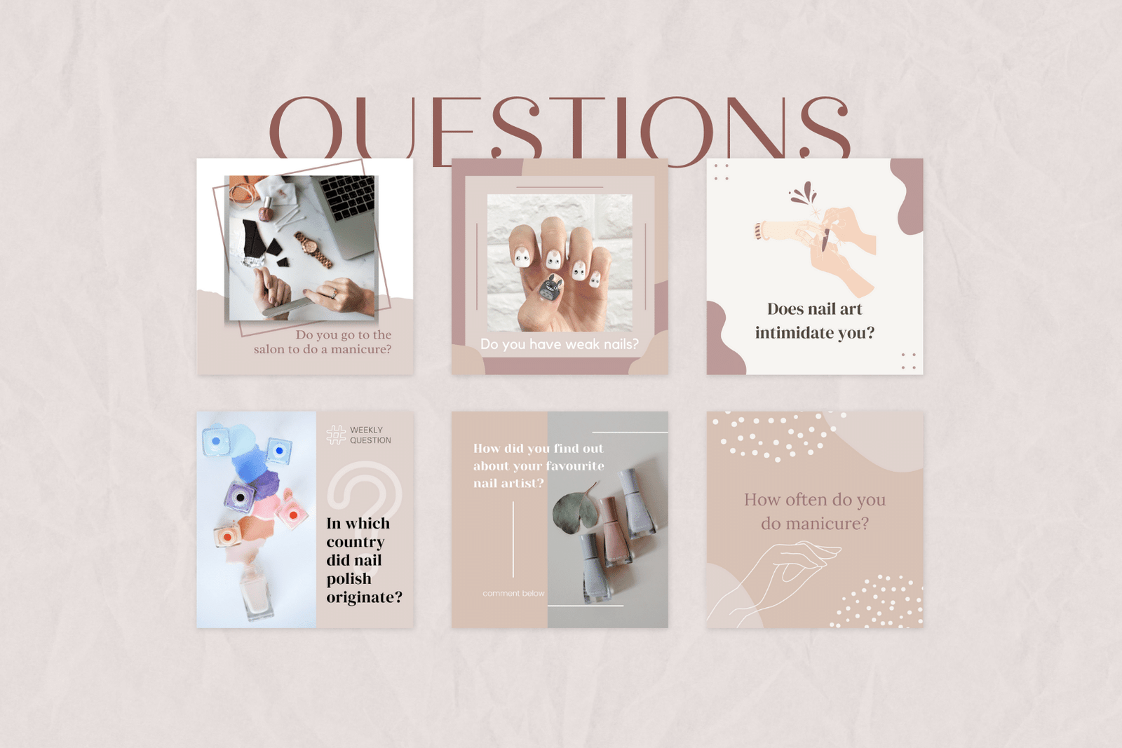 200 plantillas de manicura para redes sociales - Image 2