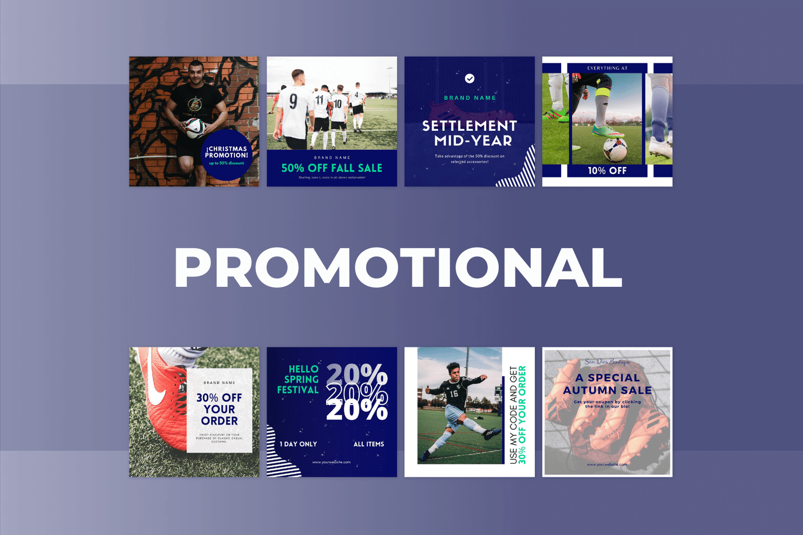 200 plantillas de fútbol para redes sociales - Image 2