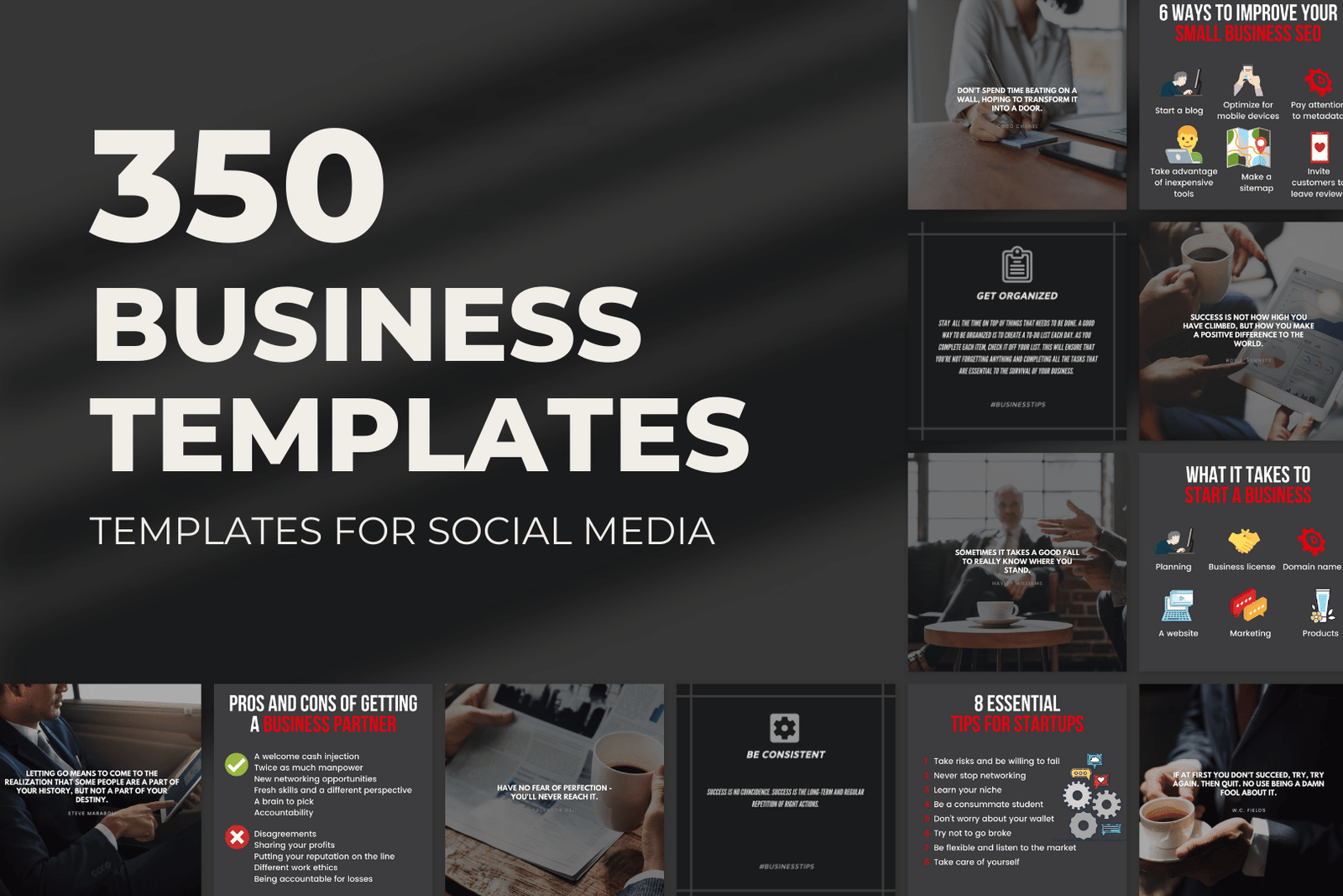 350 plantillas de negocios