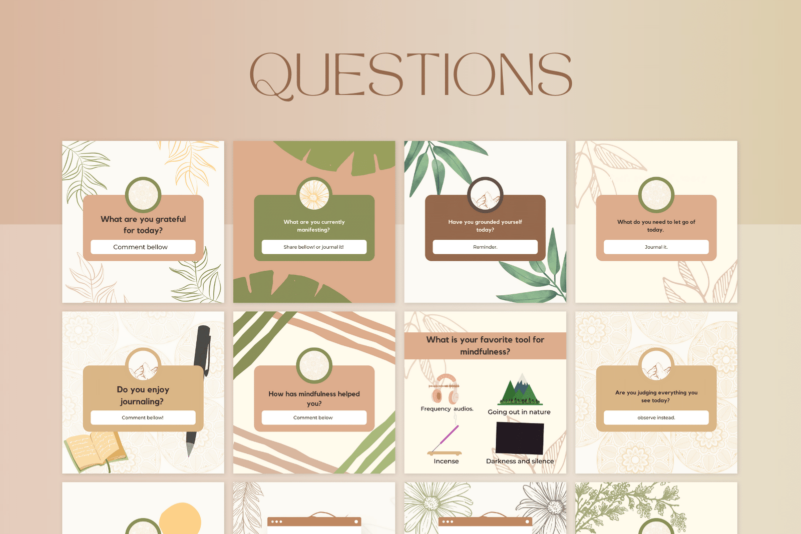300 plantillas de mindfulness para redes sociales - Image 3