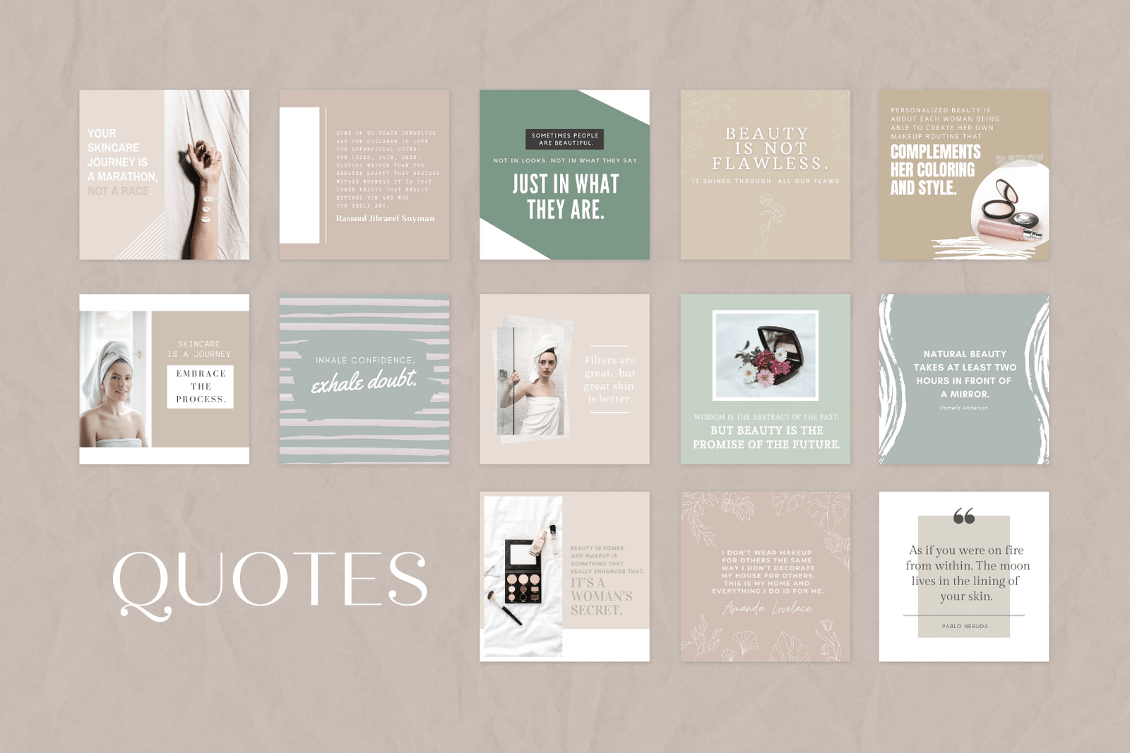 400 plantillas de salones de belleza para redes sociales - Image 3