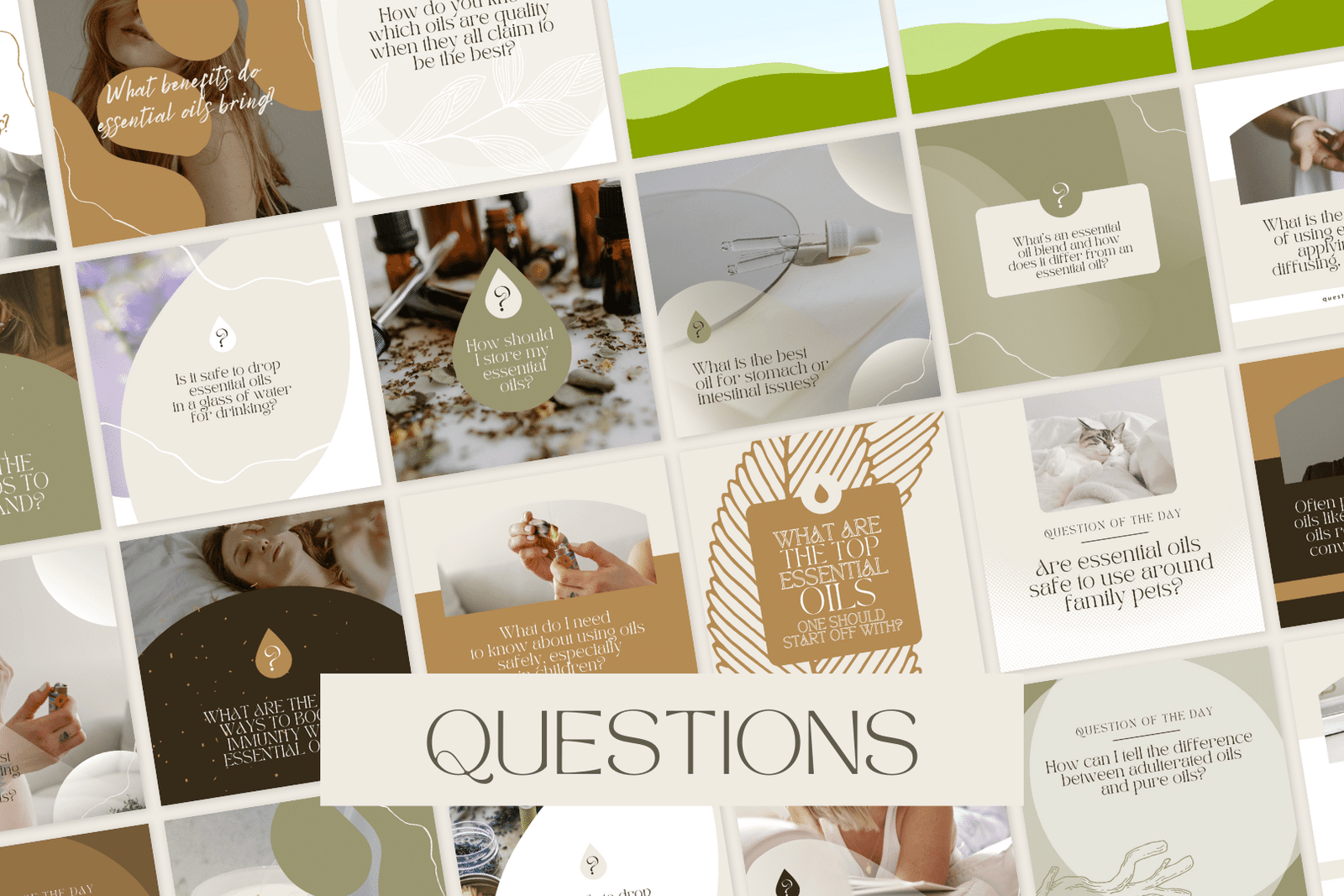 200 plantillas de aceites esenciales para redes sociales - Image 3