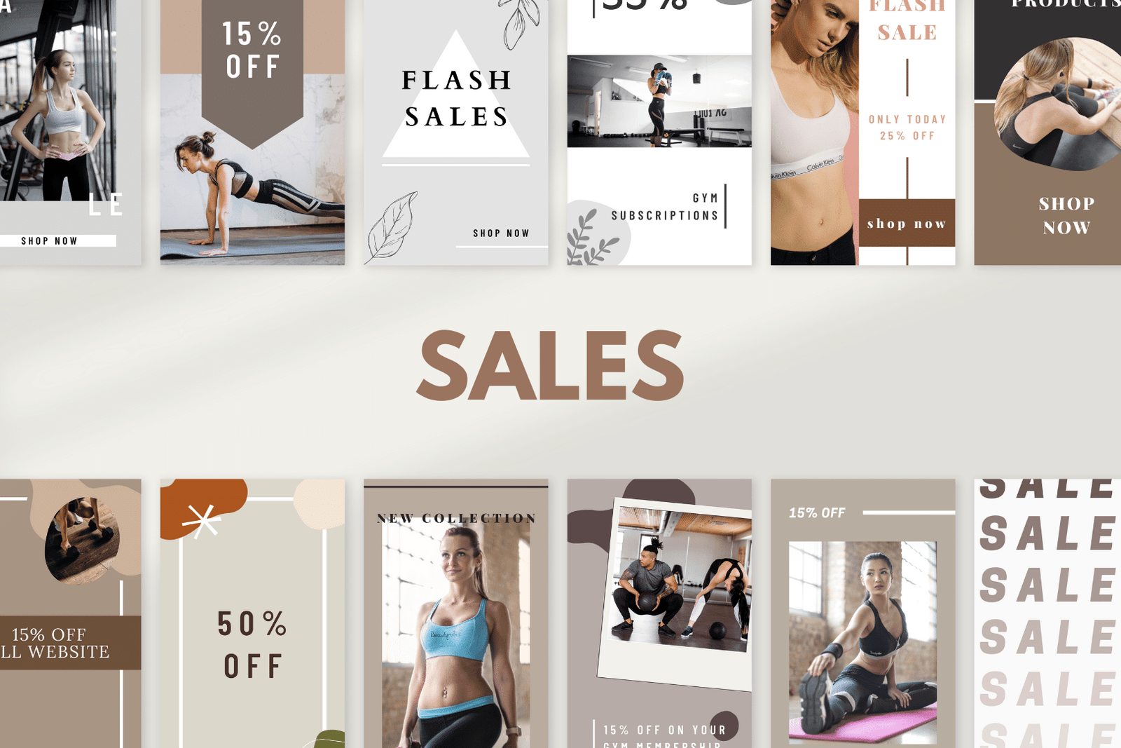 300 plantillas de historias de fitness para redes sociales - Image 3
