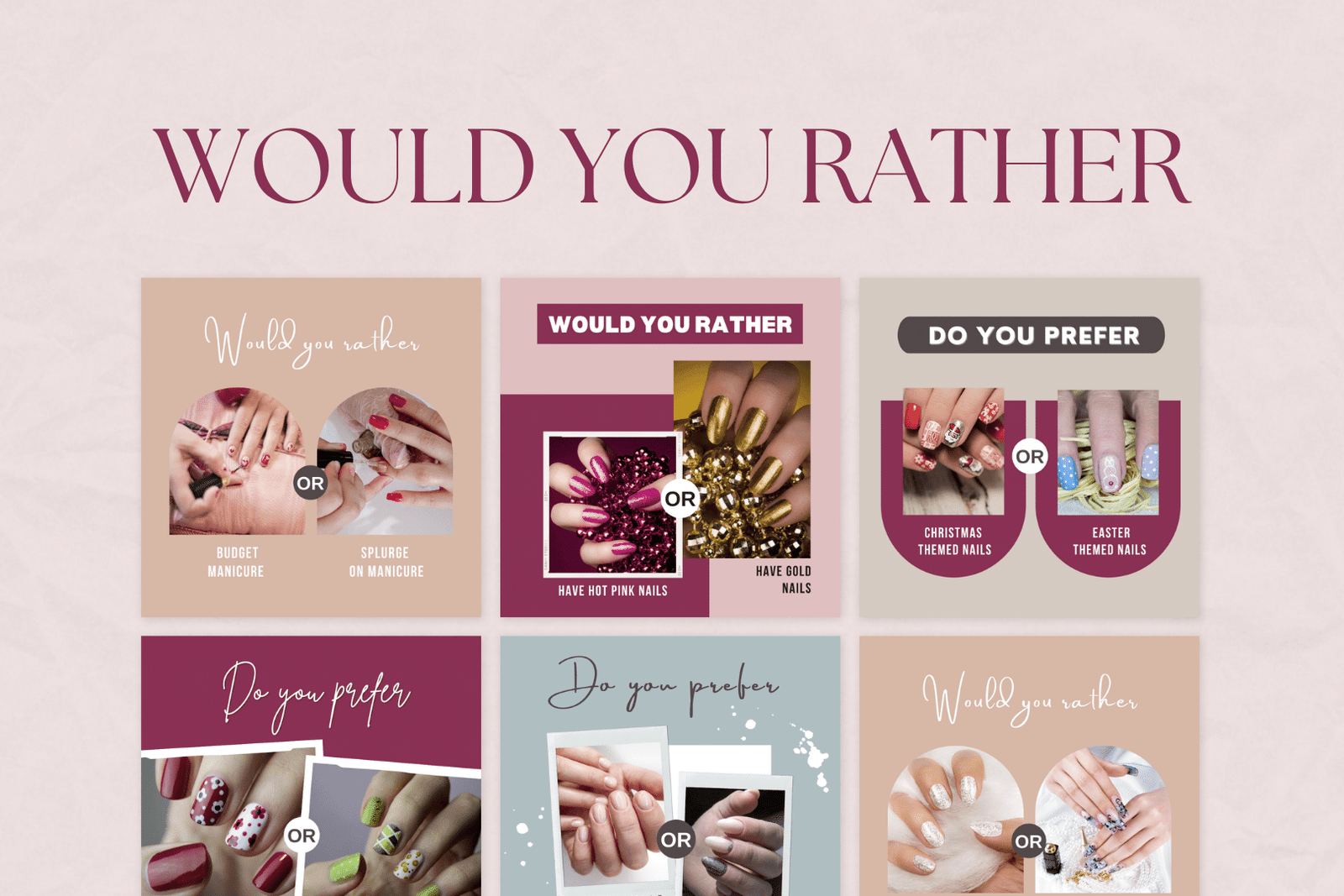 300 plantillas de uñas para redes sociales - Image 4