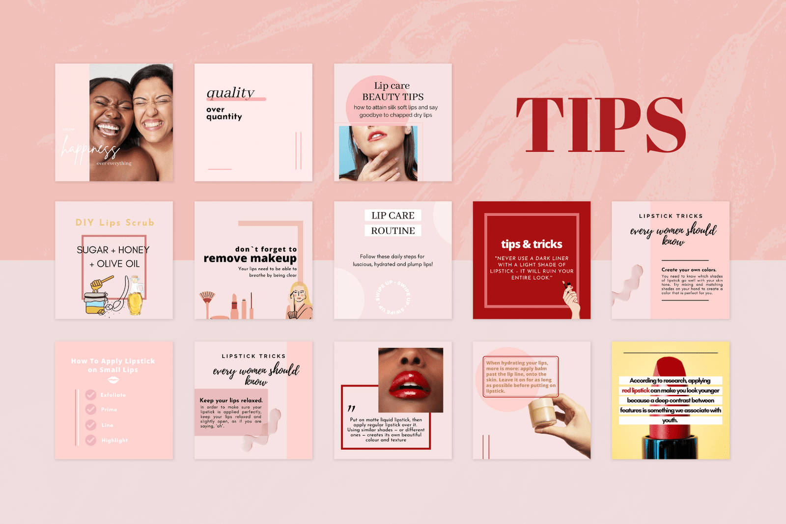 200 plantillas de labios para redes sociales - Image 4