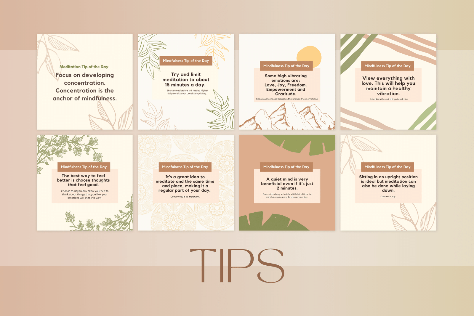 300 plantillas de mindfulness para redes sociales - Image 4