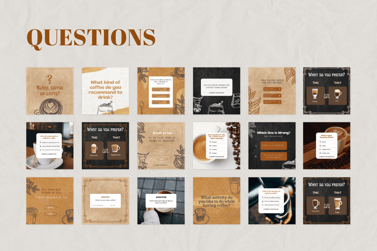 200 plantillas de café para redes sociales - Image 4