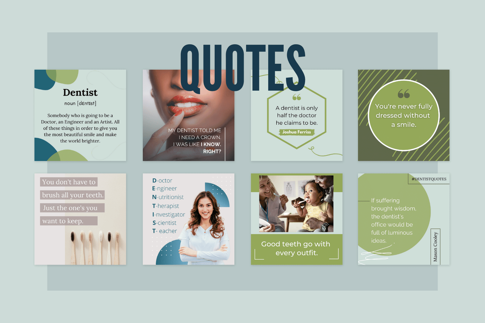 200 plantillas de dentistas para redes sociales - Image 4