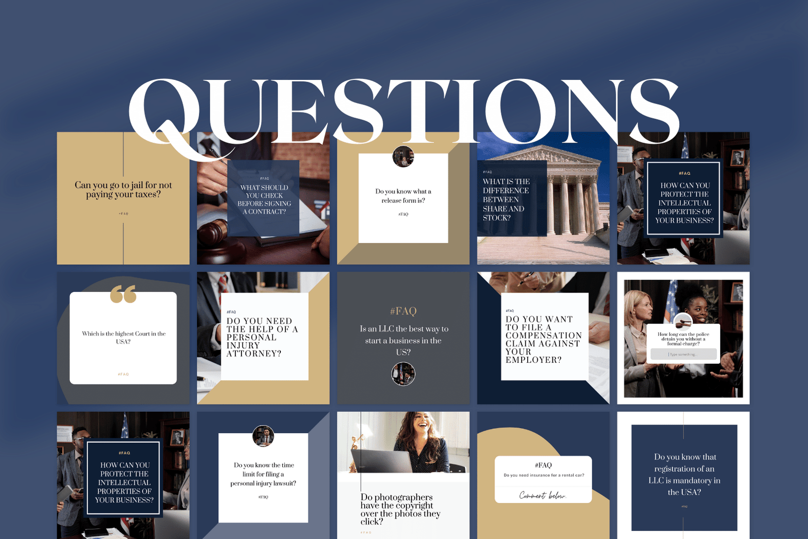 300 Law Templates for Social Media - Image 4