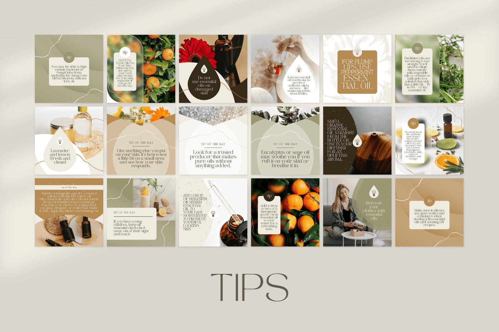 200 plantillas de aceites esenciales para redes sociales - Image 4