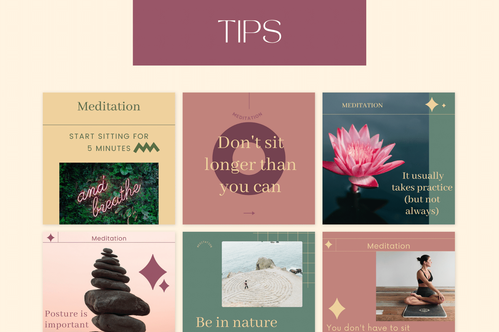 300 plantillas de meditación para redes sociales - Image 4