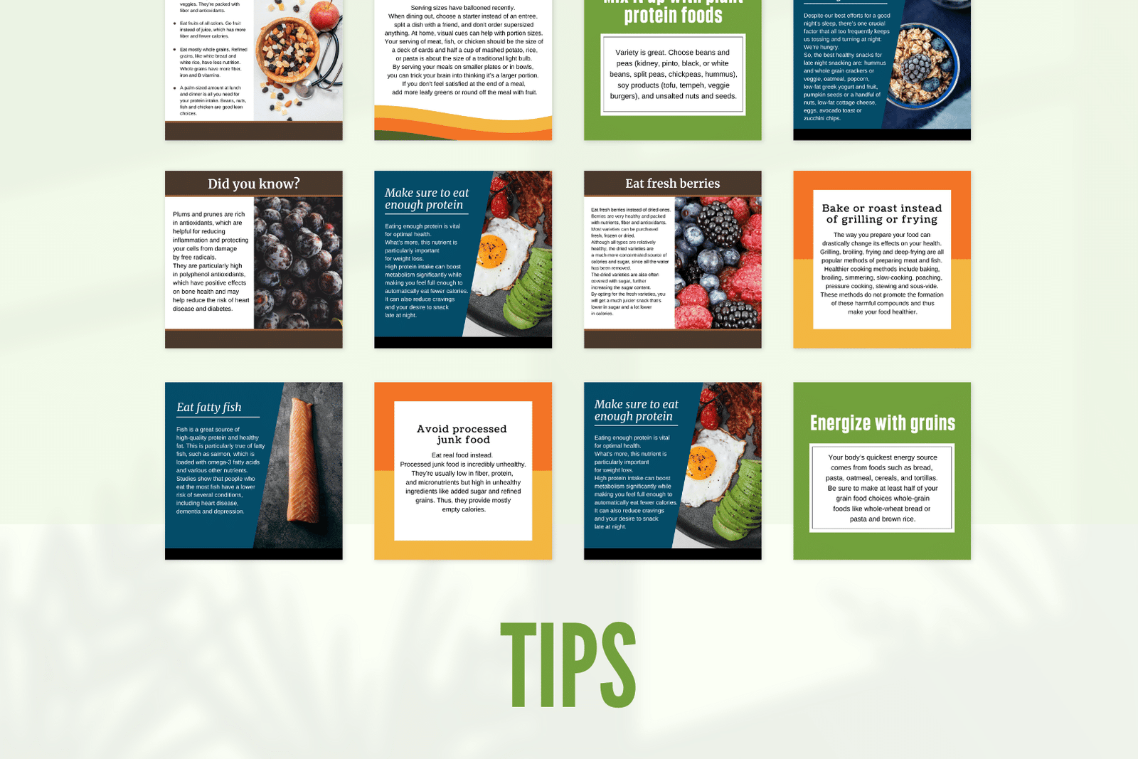 400 plantillas de nutrición para redes sociales - Image 5