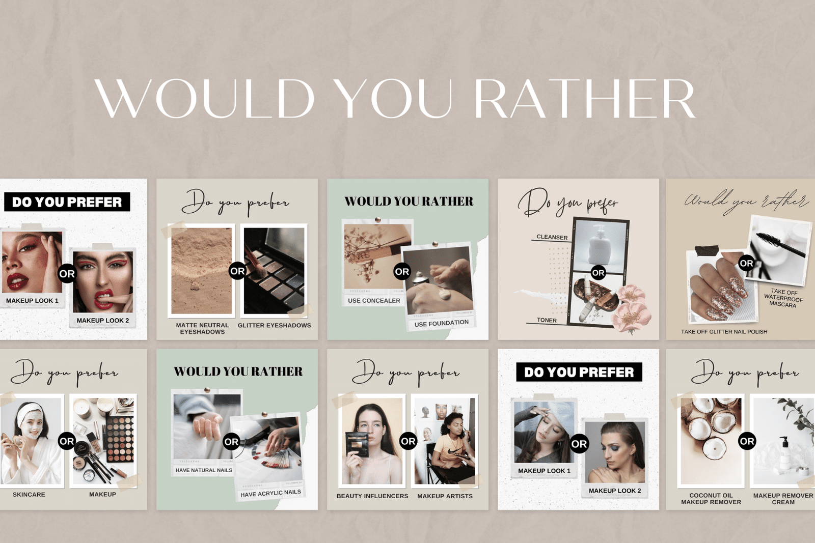 400 plantillas de salones de belleza para redes sociales - Image 5