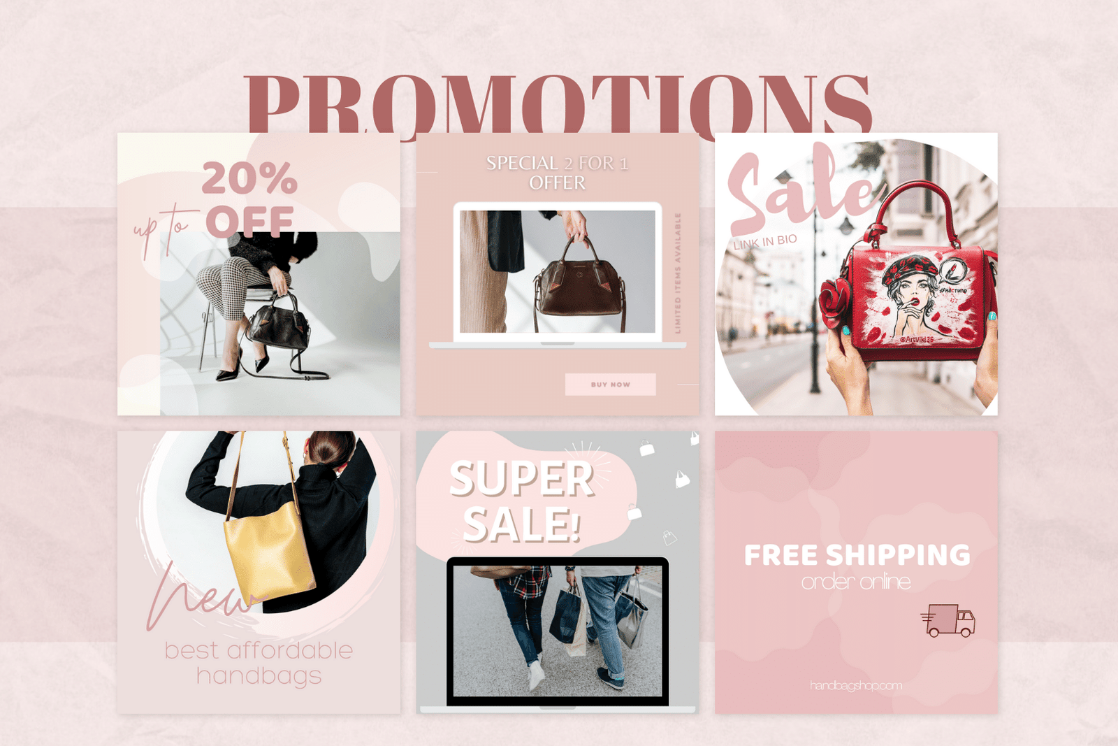 200 plantillas de bolsos para redes sociales - Image 5