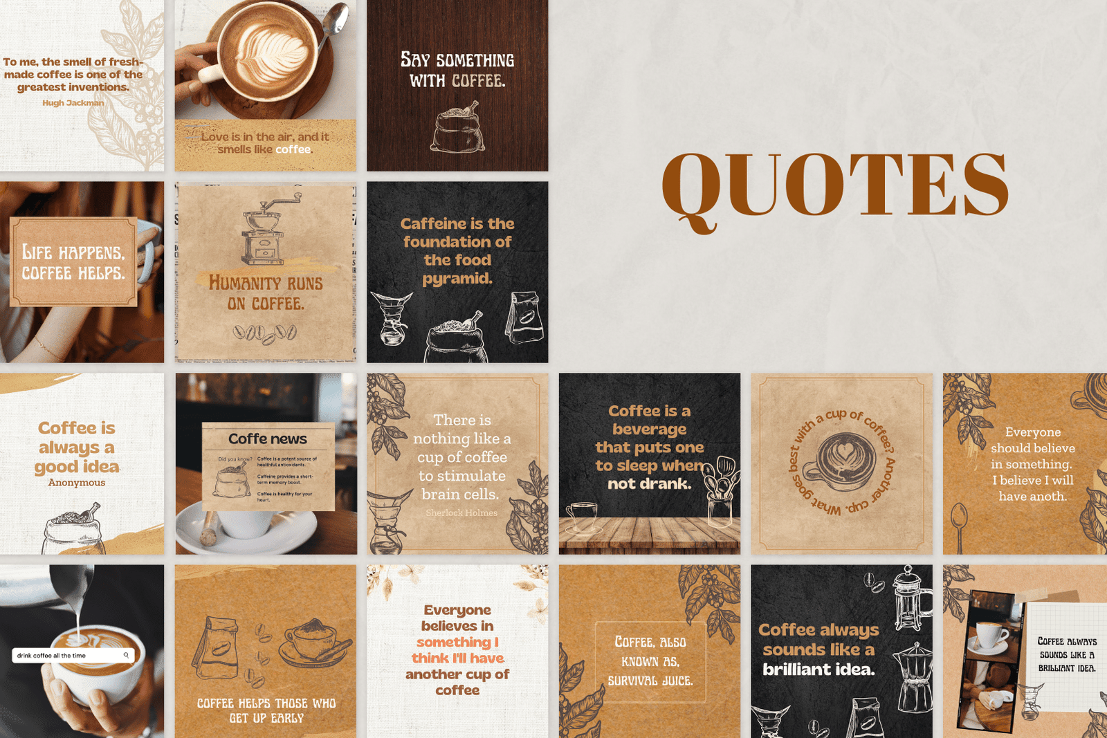 200 plantillas de café para redes sociales - Image 5