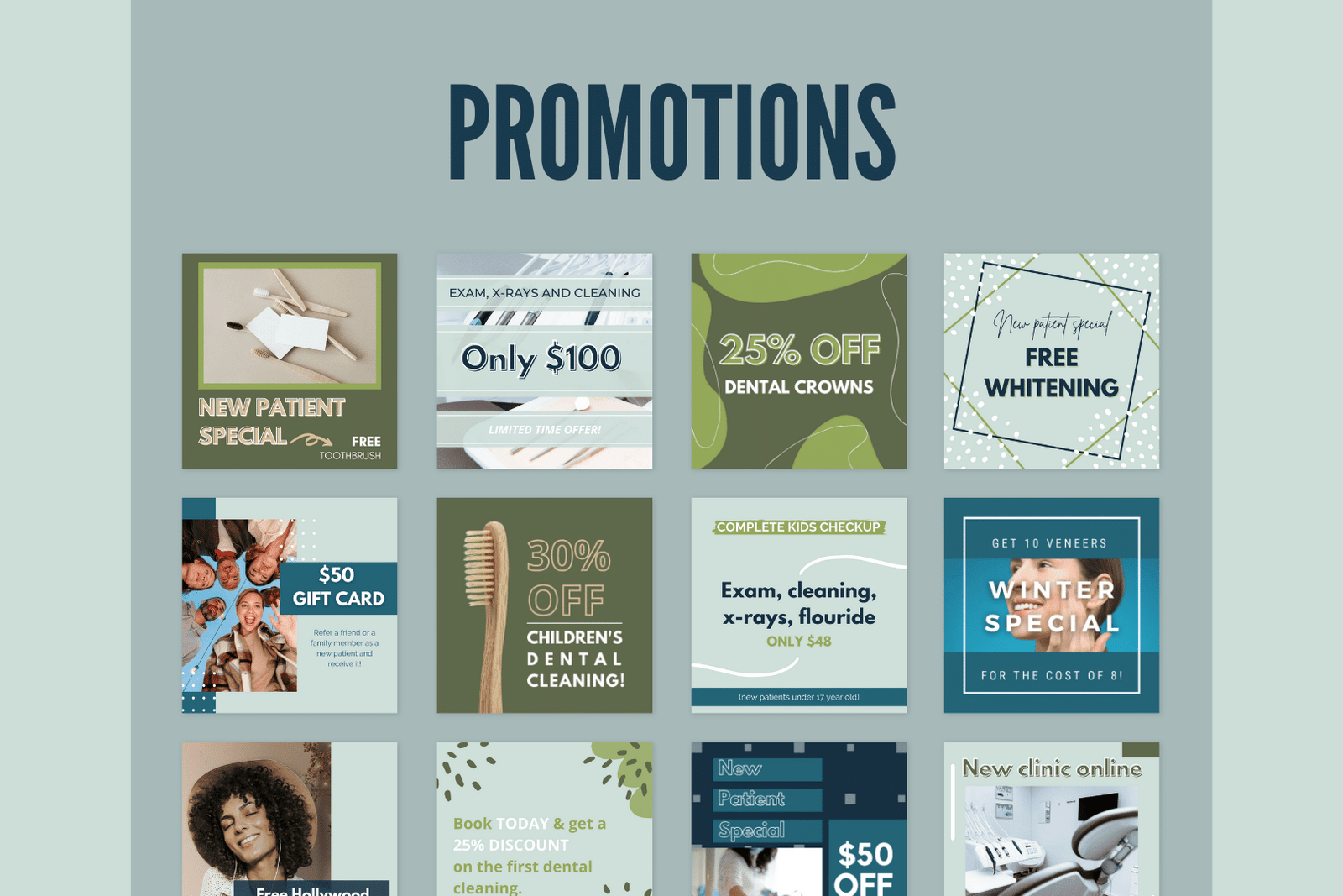200 plantillas de dentistas para redes sociales - Image 5