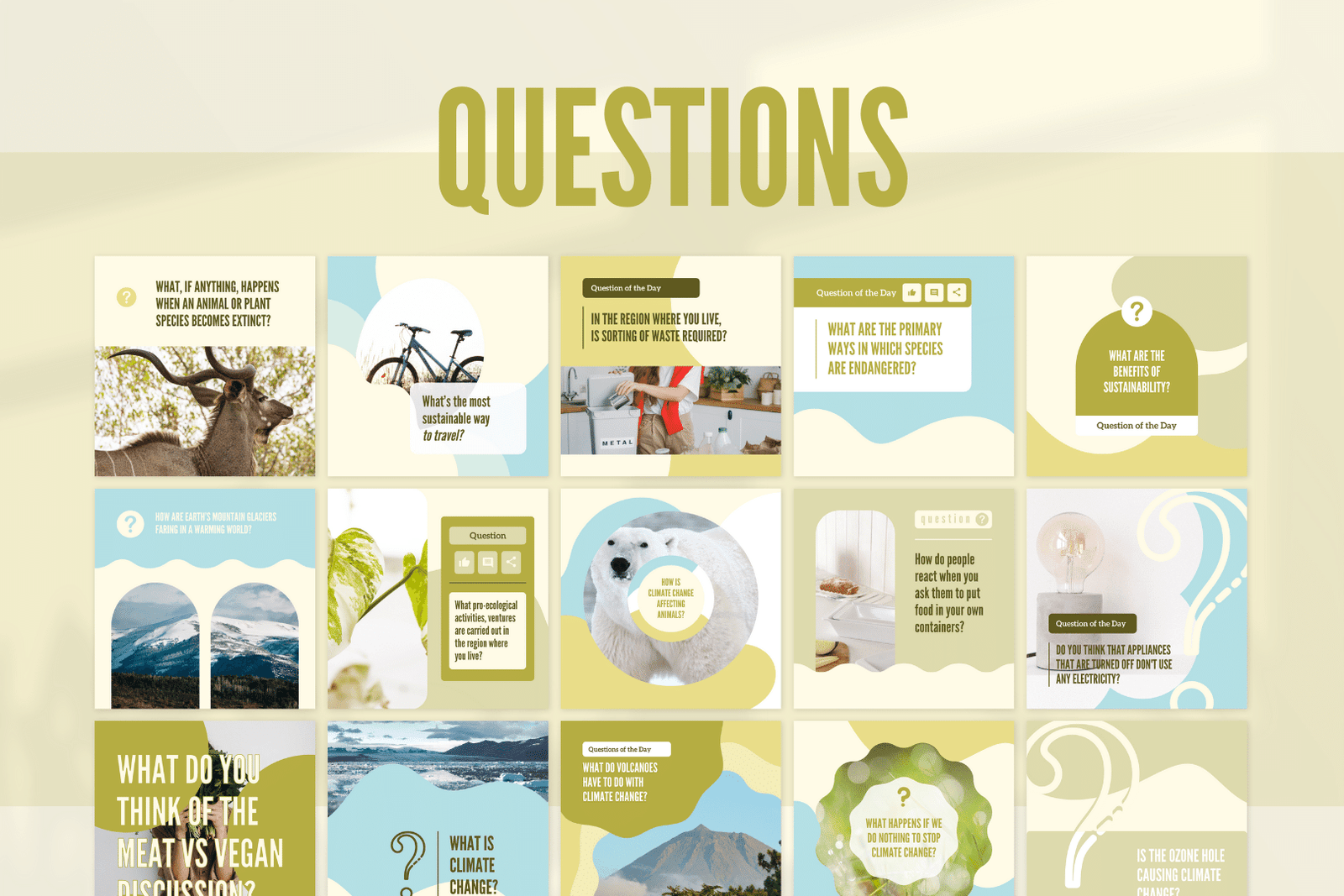 300 plantillas sobre cambio climático para redes sociales - Image 3