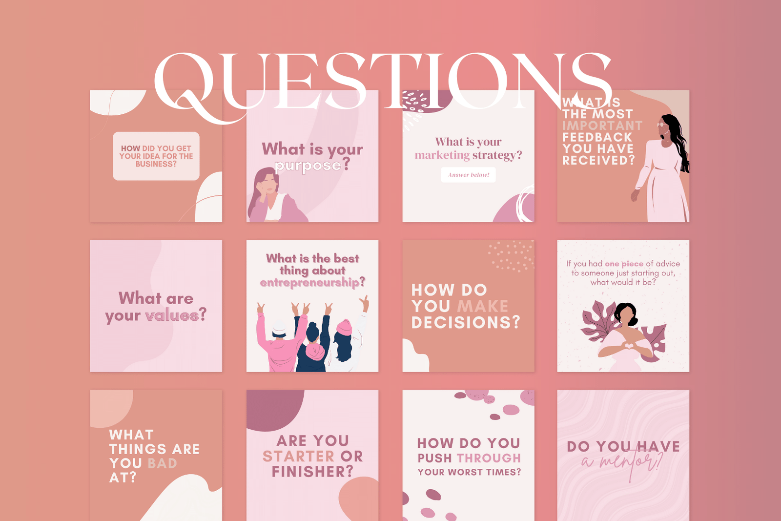 Paquete de 200 plantillas para empoderar a la mujer en redes sociales - Image 2