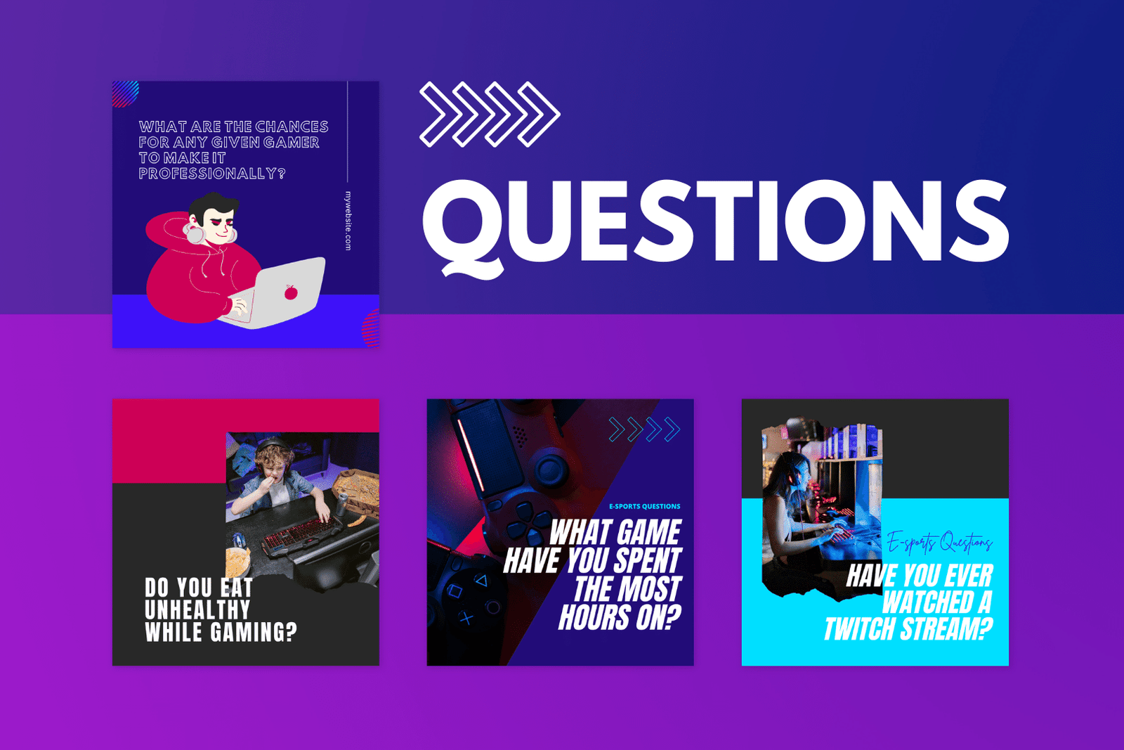 200 plantillas de deportes electrónicos para redes sociales - Image 3
