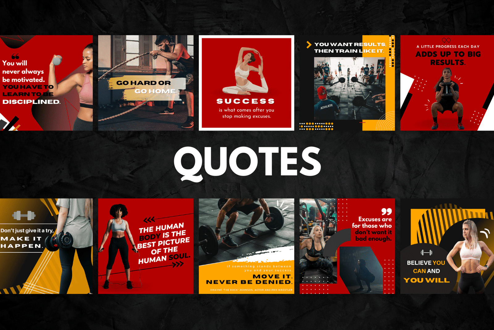 200 plantillas de gimnasio para redes sociales - Image 4