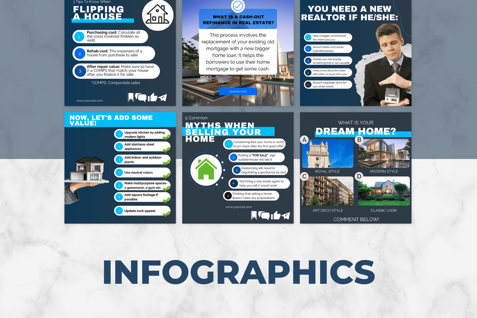 250 plantillas inmobiliarias profesionales para redes sociales - Image 2